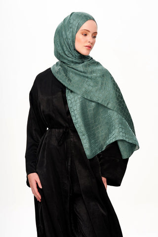 Moi Scarf Perle Premium Jakarlı Şal Nane