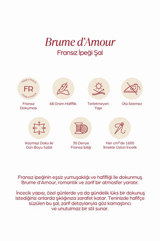 Moi Scarf Brume d’Amour Fransız İpeği Şal Soft Yeşil