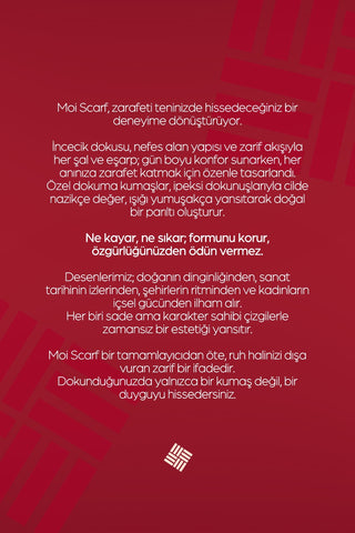 Moi Scarf Côte d’Azur Supérieur Soft Desenli Şal Bordo