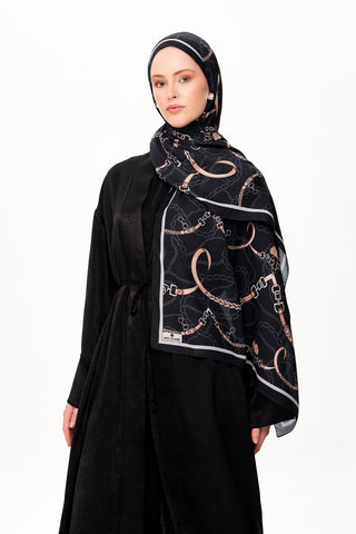 Côte d’Azur Superior Soft Desenli Şal Dark
