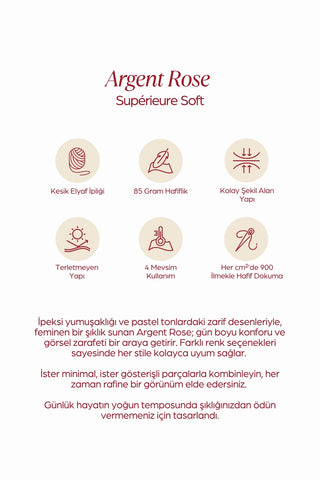 SİLVER ROSE Superior Soft Desenli Şal Mavi