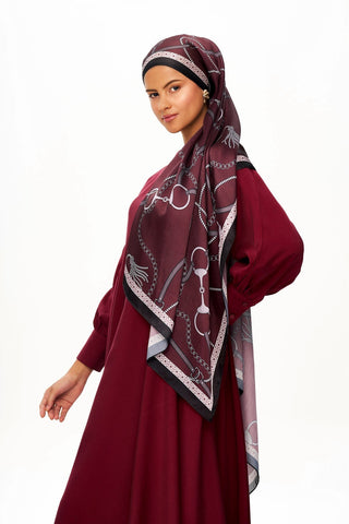 MYSTİQUE VİOLET Refined Jan Jan Şal Bordo