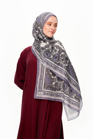 PAİSLEY SHADOW Superior Soft Desenli Şal Lila