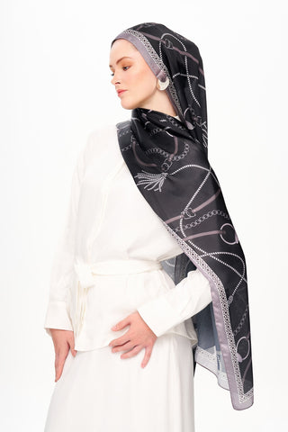 MYSTİQUE VİOLET Refined Jan Jan Şal Siyah