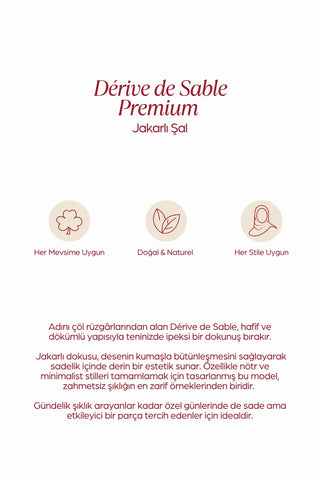 Sable Drift Premium Jakarlı Şal Gece Dalgası