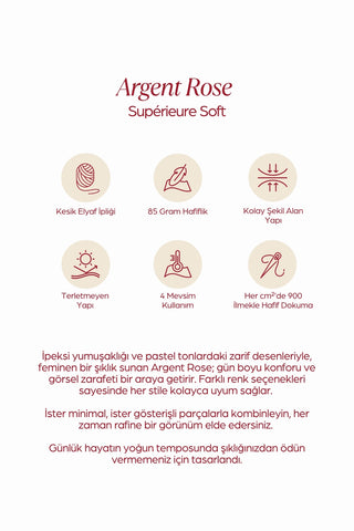 SİLVER ROSE Superior Soft Desenli Şal Küllü Kahve