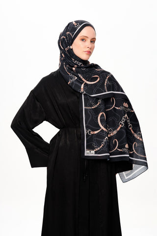 Côte d’Azur Superior Soft Desenli Şal Dark