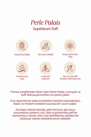 Pearl Palace Superior Soft Desenli Şal Soluk Mavi