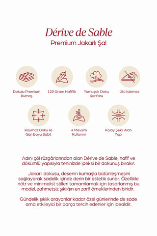 Sable Drift Premium Jakarlı Şal Çam