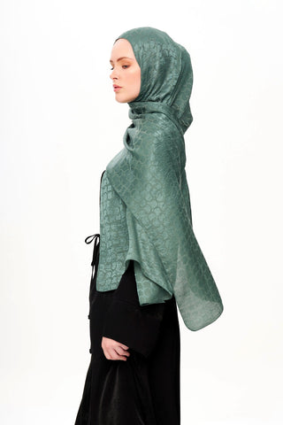 Moi Scarf Perle Premium Jakarlı Şal Nane