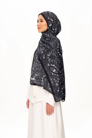 SİLVER ROSE Superior Soft Desenli Şal Toprak