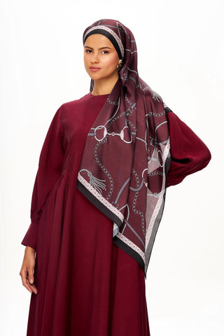 MYSTİQUE VİOLET Refined Jan Jan Şal Bordo
