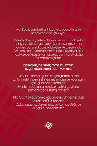 Moi Scarf Perle Premium Jakarlı Şal Acı Kahve