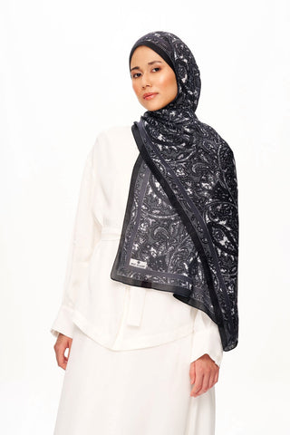 SİLVER ROSE Superior Soft Desenli Şal Toprak