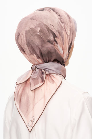 Moi Scarf Fleur de Ciel Kare Eşarp Bej
