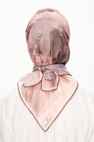 Moi Scarf Fleur de Ciel Kare Eşarp Bej