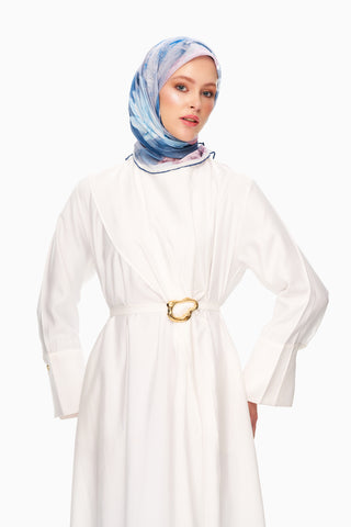 Moi Scarf Fleur de Ciel Kare Eşarp Bebe Mavi