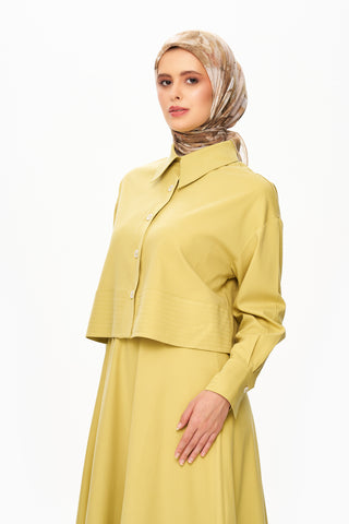 Moi Scarf Fleur d’Ombre Kare Eşarp Açık Kahve