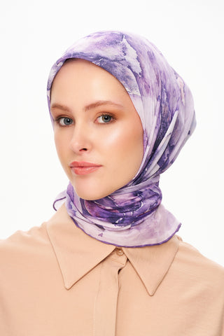 Moi Scarf Fleur d’Ombre Kare Eşarp Mor