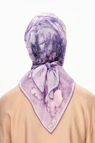 Moi Scarf Fleur d’Ombre Kare Eşarp Mor