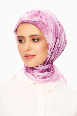 Moi Scarf Fleur d’Ombre Kare Eşarp Pembe