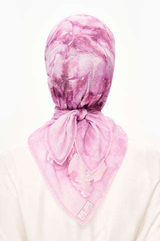 Moi Scarf Fleur d’Ombre Kare Eşarp Pembe