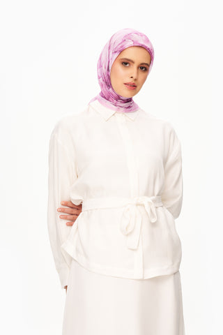 Moi Scarf Fleur d’Ombre Kare Eşarp Pembe