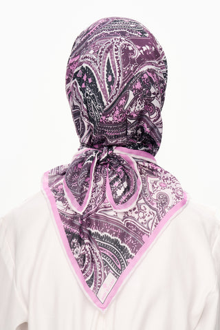 Moi Scarf Élégance Céleste Superior Soft Kare Eşarp Pembe