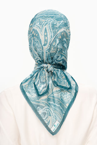Moi Scarf Élégance Céleste Superior Soft Kare Eşarp Mint