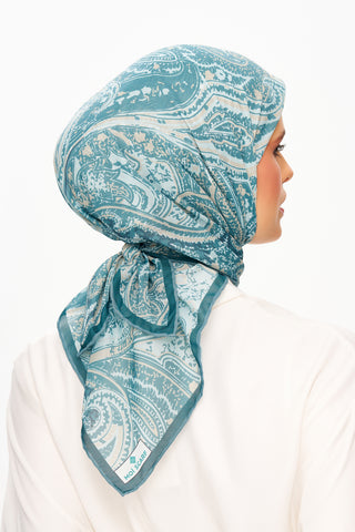 Moi Scarf Élégance Céleste Superior Soft Kare Eşarp Mint