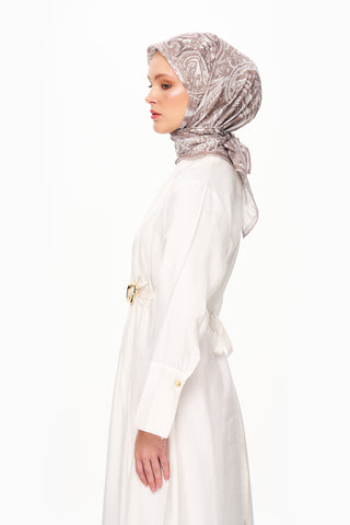 Moi Scarf Élégance Céleste Superior Soft Kare Eşarp Bej