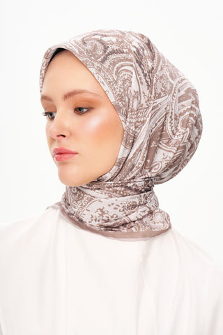 Moi Scarf Élégance Céleste Superior Soft Kare Eşarp Bej