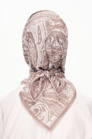 Moi Scarf Élégance Céleste Superior Soft Kare Eşarp Bej
