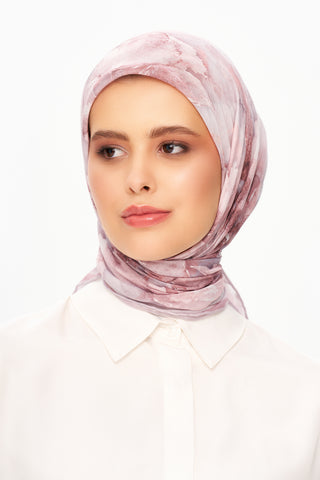 Moi Scarf Éternité Baroque Superior Soft Kare Eşarp Pembe