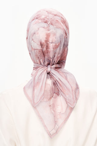Moi Scarf Éternité Baroque Superior Soft Kare Eşarp Pembe