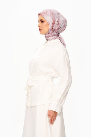 Moi Scarf Éternité Baroque Superior Soft Kare Eşarp Pembe