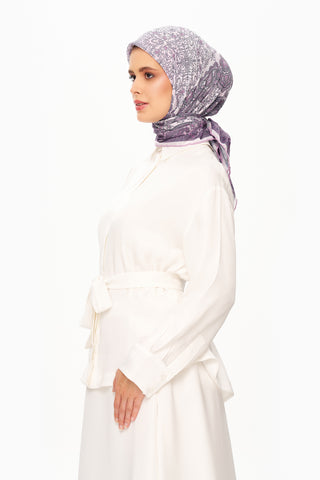 Moi Scarf Éternité Baroque Superior Soft Kare Eşarp Lila