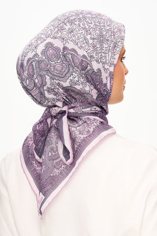 Moi Scarf Éternité Baroque Superior Soft Kare Eşarp Lila