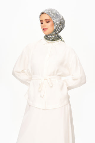 Moi Scarf Éternité Baroque Superior Soft Kare Eşarp Yeşil