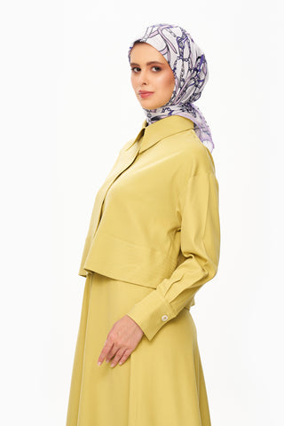 Moi Scarf Chaîne Éternelle Superior Soft Kare Eşarp Mor
