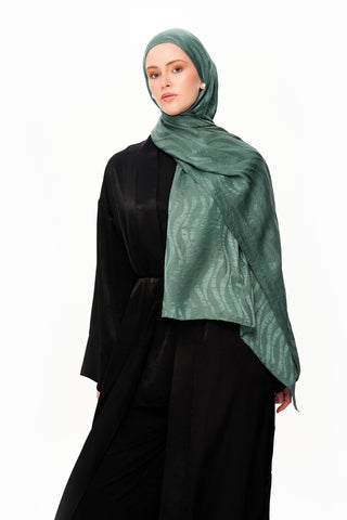 Moi Scarf Dérive de Sable Premium Jakarlı Şal Çam