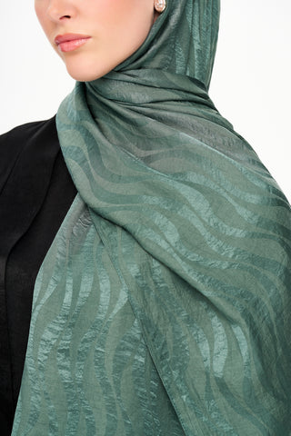 Moi Scarf Dérive de Sable Premium Jakarlı Şal Çam