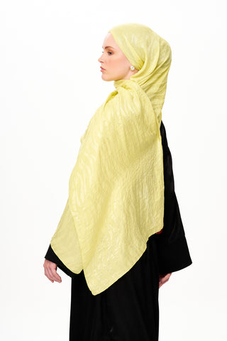 Moi Scarf Dérive de Sable Premium Jakarlı Şal Sarı