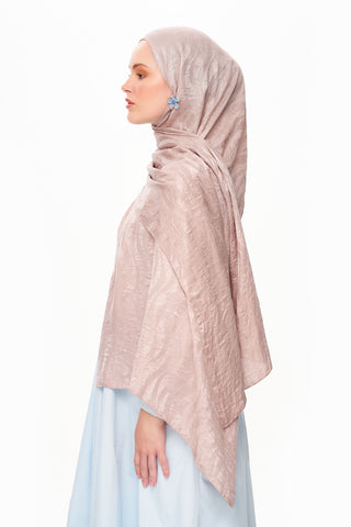 Moi Scarf Dérive de Sable Premium Jakarlı Şal Bej