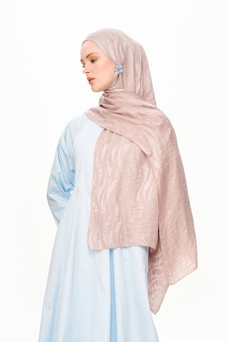 Moi Scarf Dérive de Sable Premium Jakarlı Şal Bej