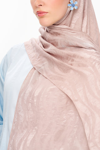 Moi Scarf Dérive de Sable Premium Jakarlı Şal Bej
