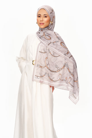 Moi Scarf Côte d’AzurSupérieur Soft Desenli Şal Bej