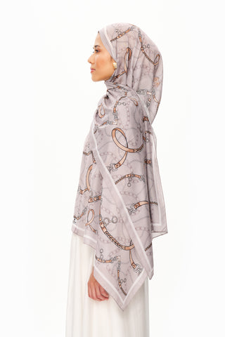 Moi Scarf Côte d’AzurSupérieur Soft Desenli Şal Bej
