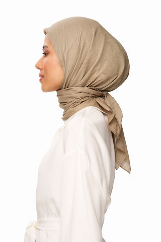 Moi Scarf SFERA Exquis Bambu Kraş Eşarp Kum Beji