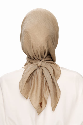 Moi Scarf SFERA Exquis Bambu Kraş Eşarp Kum Beji